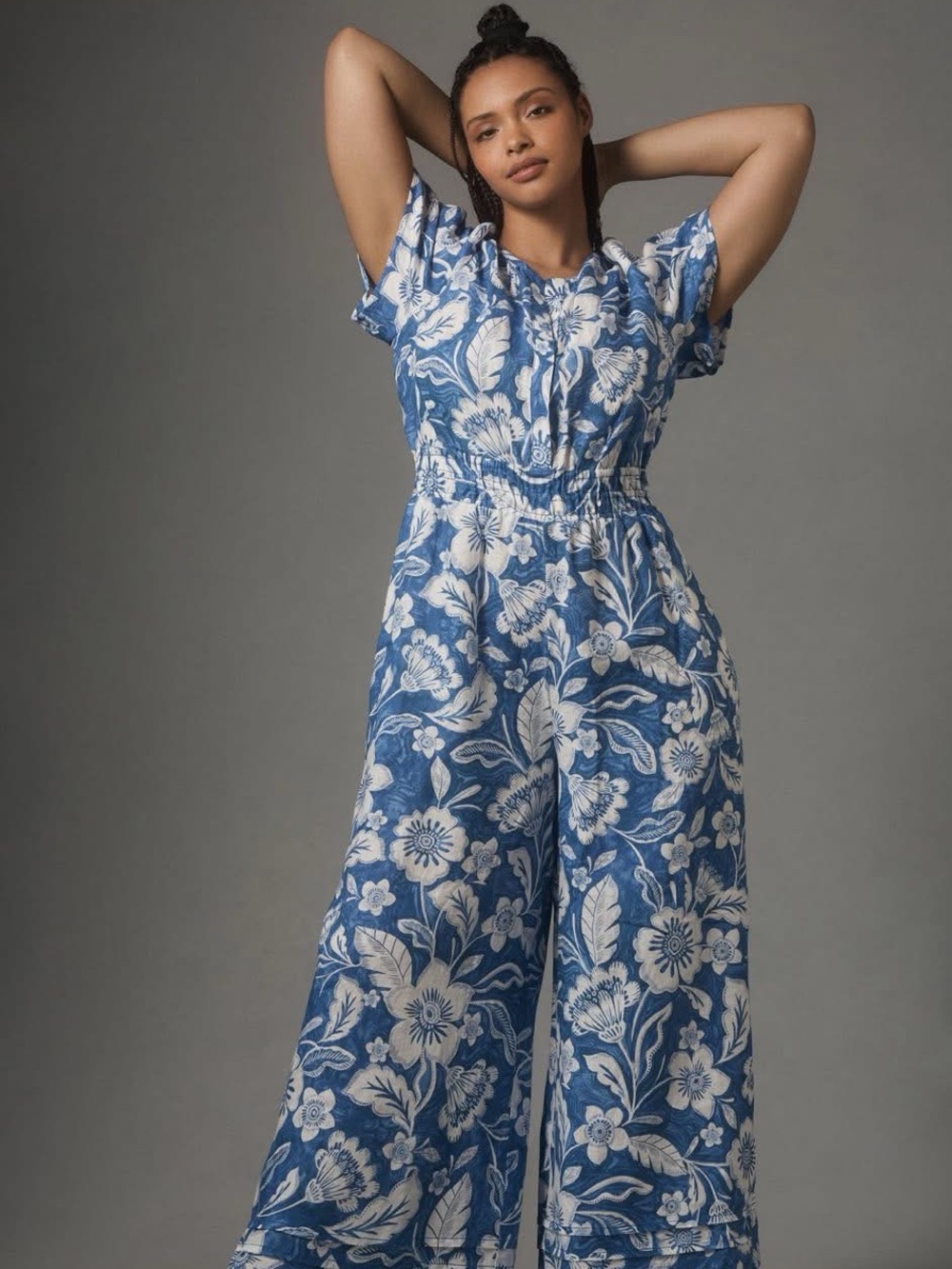 Somerset Wide Leg Linen Jumpsuit